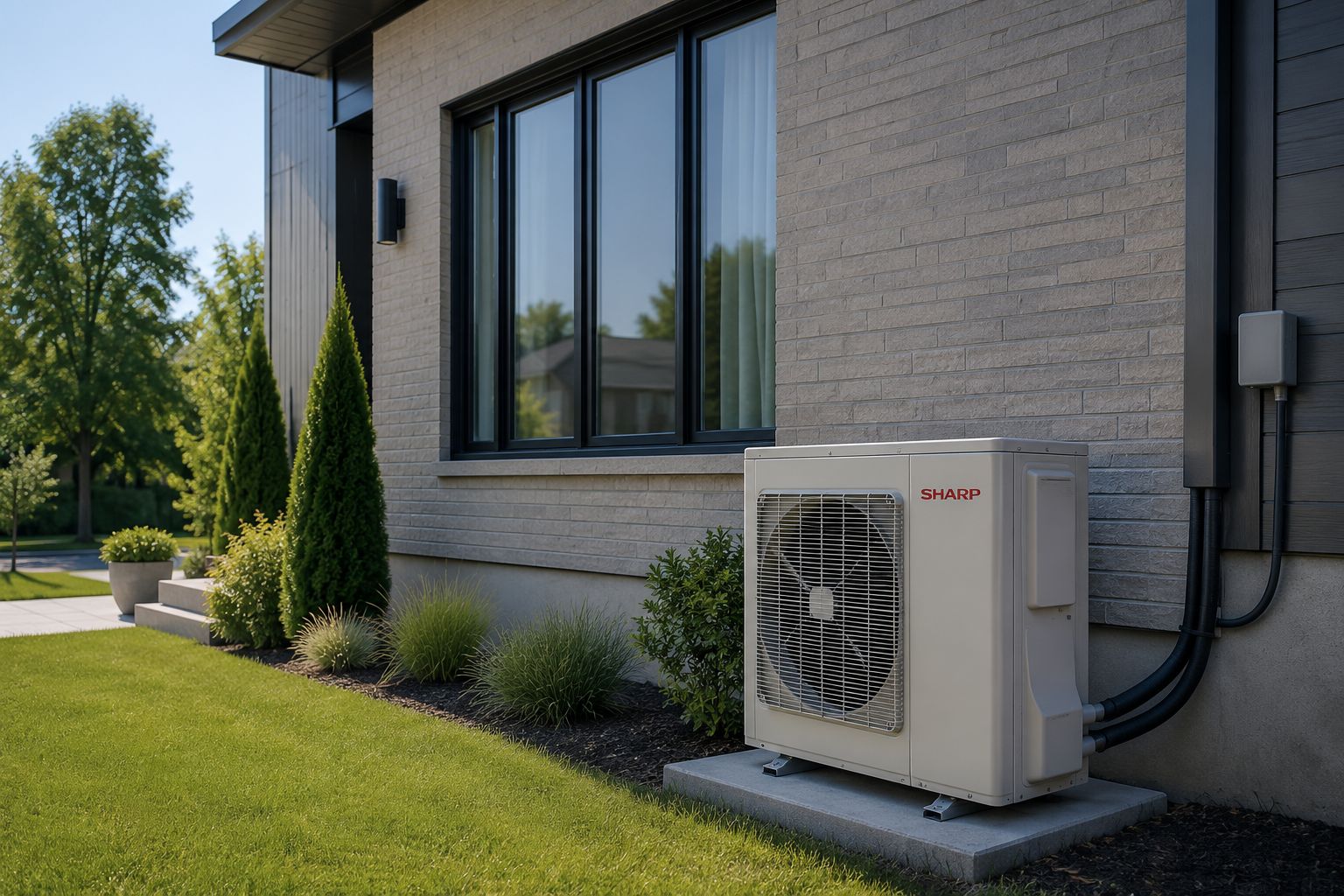 Thermopompe installée par Climatisation Express